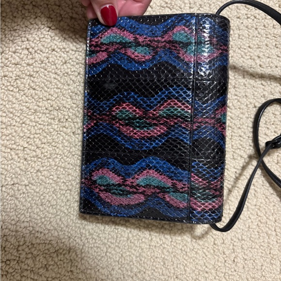 Yves Saint Laurent Multicolor Python Shoulder Bag - Picture 3 of 6